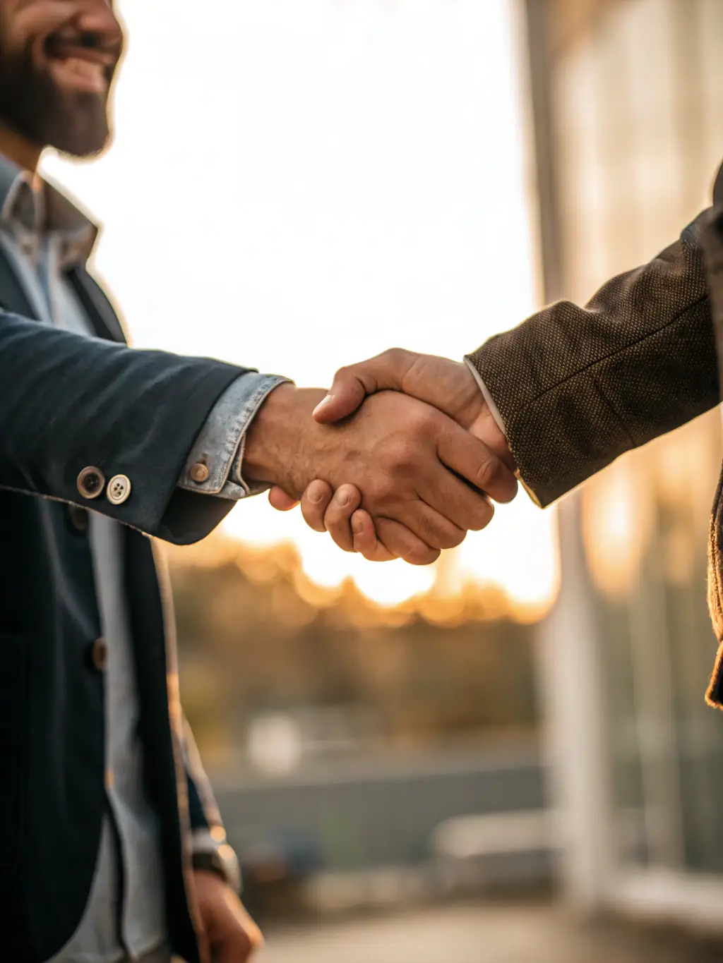 An icon representing professional services, such as a handshake or a building with columns, used to illustrate Lead Made Easy's work in this sector.