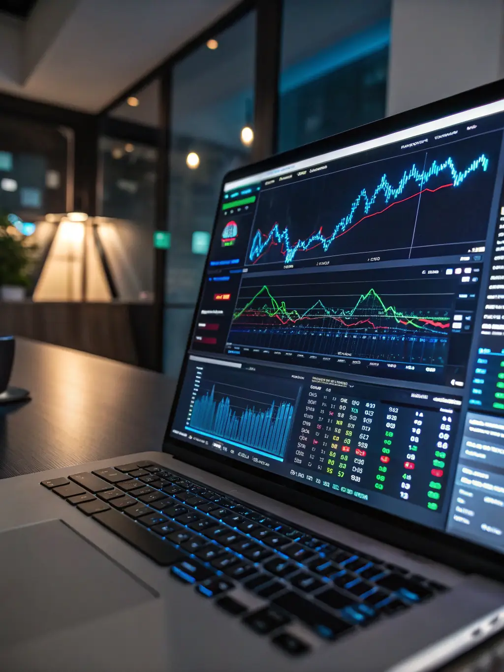 A digital illustration depicting a focused marketing campaign targeting a specific high-value account, with data analytics overlay showing engagement.